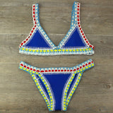 Crochet Swimsuit Bikinis Women's Swimming Suit Sexy Bandage Brazilian Bikini Swimwear Women Bathing Suit Biquini