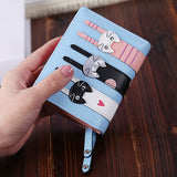 woloong Women Cute Cat Wallet Small Zipper Girl Wallet Brand Designed Pu Leather Women Coin Purse Female Card Holder Wallet Billetera