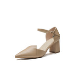 WOLOONG Women's Korean Style Fairy Mid Chunky Heels