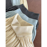 2025  welfare payment, non-refundable and non-exchangeable retro simple temperament skirt loose high-end versatile long dress 3218