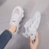 woloong Women's White Summer Breathable Thin Running Leisure Sneakers