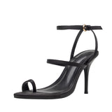 WOLOONG Women's Ankle-strap High Sexy Party Stiletto Summer Heels