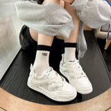 woloong Innovative Attractive Women's Breathable Korean White Sneakers