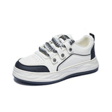 woloong Women's Platform White Spring Korean Style Low-top Sports Sneakers