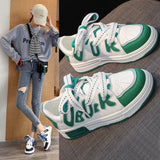 woloong Women's Korean Style Easy Wear Couple Spring Sneakers