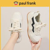 woloong Women's Frank Spring Wave Pattern Clunky Breathable Height Sneakers