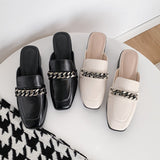 woloong Women's Commute Minimalist Chunky Outdoor Summer Non-open Toe Slippers