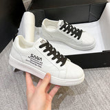 woloong Summer White Female Korean All-match Shell Sneakers