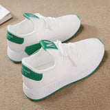 woloong Trendy Women's Korean Versatile Spring White Sneakers