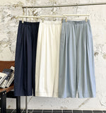 2025  spring new Korean version of solid color elastic pants fashion trend straight casual pants 1963