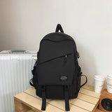 Backpack Men's Casual Simple Large Capacity Travel Backpack Women's All-Match Junior High School Student High School and College Student Schoolbag Men