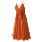 woloong Tonight’s the Night Lace Dress - Orange