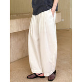 2025  spring new Korean version of solid color elastic pants fashion trend straight casual pants 1963