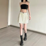 2025 style  spring new women's clothing polka dot short skirt temperament slim high waist A word versatile skirt