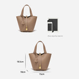 WOLOONG 2025 [Wholesale] Niche design vegetable basket women's bag bag women's bucket bag high-end exquisite versatile handbag