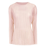 Folds spring new basic suit Korean version temperament versatile long-sleeved top skirt suit women