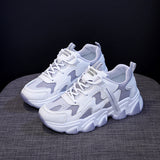 woloong Women's Limited Sizes Special Offer Korean Platform Sneakers