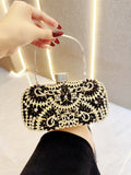 WOLOONG 2025 new 2025 dinner bags, niche design, small hand bags, messenger evening bags, rhinestone hand shoulder women's bags