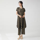 2025 temperament suit women's high-end skirt irregular dress straight pants large size fashion two-piece set