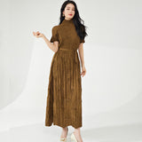 2025 Women's high-end summer dress, hot Popular trade clothes, loose lace-up a-word skirt, thin temperament skirt