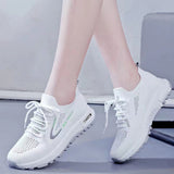 woloong Women's Breathable Mesh Summer Thin Flying Woven Sneakers