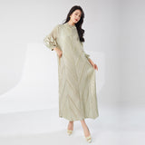 2025 ladies new dress high-end bronzing loose large size Popular trade hot-selling temperament elegant dress long dress