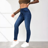 2025 New Autumn Spice Girls Skinny Jeans Women's Street High Waist Elastic Pants
