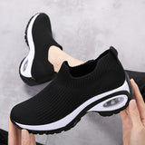 woloong Women's Versatile Air Cushion Running Comfortable Flying Sneakers