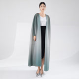 2025 Hot trade dress women's summer high sense fashion gradual change loose bat sleeve cardigan Muslim robe tide