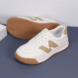 woloong Female Spring Round Toe Flat Bottom Sneakers