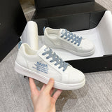 woloong Summer White Female Korean All-match Shell Sneakers