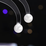 2025 smooth ball matte brushed stud earrings s925 silver needle temperament retro high-end design simple earrings women