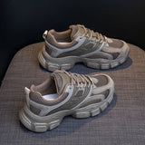woloong Women's Style Clunky Spring Running Height Increasing Sneakers