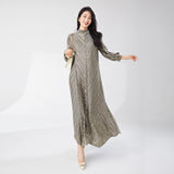 2025 ladies new dress high-end bronzing loose large size Popular trade hot-selling temperament elegant dress long dress