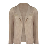 Comfortable women's clothing spring new long-sleeved shirt non-ironing pleated shirt design sense niche top jacket women