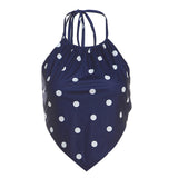 2025 style  spring new women's clothing polka dot neck hanging waist navel small vest hip skirt