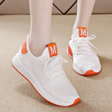 woloong Trendy Women's Korean Versatile Spring White Sneakers