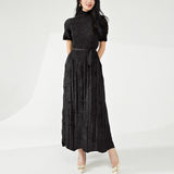 2025 Women's high-end summer dress, hot Popular trade clothes, loose lace-up a-word skirt, thin temperament skirt
