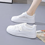 woloong White Female Summer Versatile Breathable Fashion Sneakers