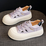 woloong Fashion Pretty Women's Hollowed Genuine White Sneakers