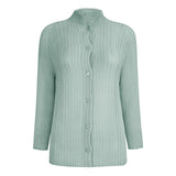 Comfortable women's clothing spring new long-sleeved shirt non-ironing pleated shirt design sense niche top jacket women