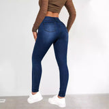2025 New Autumn Spice Girls Skinny Jeans Women's Street High Waist Elastic Pants