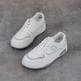 woloong Comfortable Women's Size White Breathable All-match Sneakers