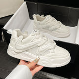 woloong Innovative Attractive Women's Breathable Korean White Sneakers