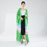 2025 Hot trade women's clothing robe Middle Eastern Muslim clothing fashionable and elegant loose large size printed cardigan dress