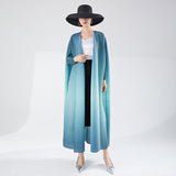 2025 Hot trade dress women's summer high sense fashion gradual change loose bat sleeve cardigan Muslim robe tide
