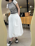 2025  Spring's new 2025n Spice Girl with short-sleeved slim-fit T-shirt hollowed out sexy sleeveless outer 9015