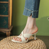WOLOONG Women's High Stiletto Outer Wear Summer Temperament Heels