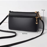 WOLOONG 2025Women's bag messenger bag summer popular high-end small bag mini messenger bag large capacity PU middle-aged mother bag