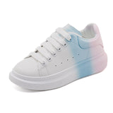 woloong Colorful Platform White Autumn Versatile Korean Sneakers